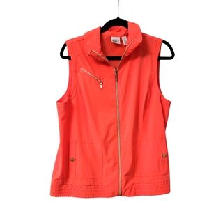 Chico's Golf Fun Pale Orange Vest Size Large.